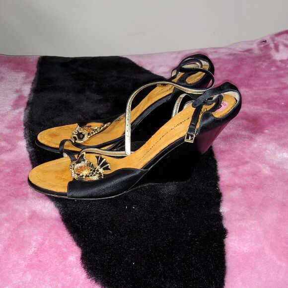 Giuseppe Zanotti Satin Black Heels - Picture 2 of 6
